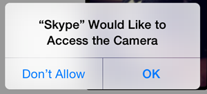 skype camera for mac not working